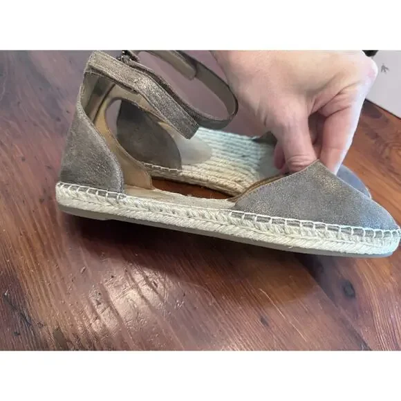 Eileen Fisher Woman's Lala Brown Metallic Espadrille Flat Sandals Sz 7 NEW - Picture 7 of 16